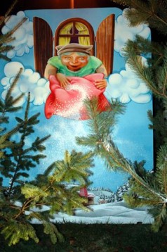 Märchen Szene  – Frau Holle , Winter Weihnachten Dekoration , Märchen Dekoration
