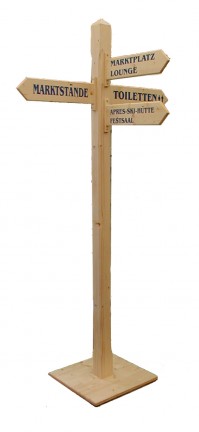 Wegweiser aus Holz