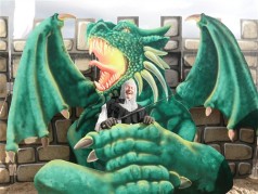 Drachen Fotowand , Mittelalterdekoration , Drachen