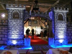 Burganlage, begehbares Schloss oder Burg