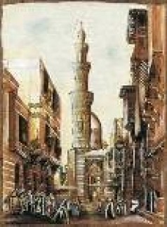 Ägyptischer Souk Kulissen, Ägypten, Orient, orientalisch, Dekoration