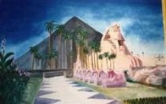 Luxor Kulisse, Sphinx, Pyramiden, Pharao, Ägypten, Dekoration