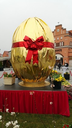 XXL Osterei, Goldenes Ei , Osterdekoration , Ostern