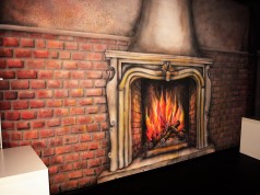 Bühnenbild Schloß Kamin, Bild Schloß Kamin, Bühnendekoration