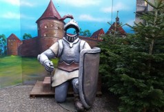 Foto Ritter , Diorama, Mittelalter