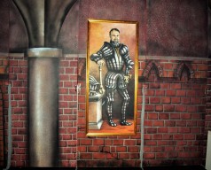 Gemälde Mittelalter, Bühnenbild, Mittelalterdekoration, Mittelalter