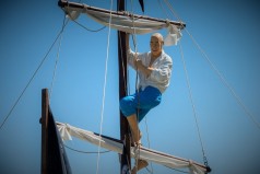 Hängender Pirat, Piratendekoration, Piratenparty, Dekofigur, Figur