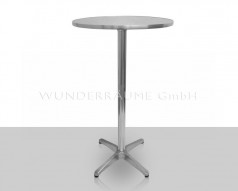 Stehtisch silber/weiß