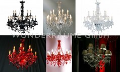 Kronleuchter, viele Farben & Grössen