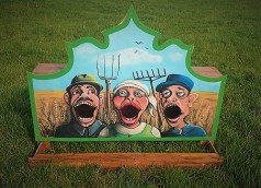 Wurf Spiel – Bauern, Kinderspiel, Jahrmart Spiele