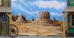 Bühnenbild Nevada, Wild West Western, Westerndekoration