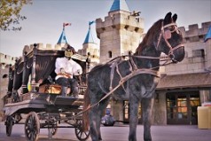 Bestattungskutsche, Leichenwagen, Beerdigungs Kutsche, Halloween Dekoration, historische Kutsche