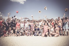 Badeleben  Ausstellung , Badekarren , historische Strandkörbe