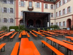 Trailerbühne / Anhängerbühne 8,00m x 6,10m, 48qm Stagemobil XL