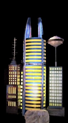 Weltraum Stadt / Hochhaus / Hochhäuser