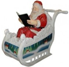 Weihnachtsmann mit Schlitten