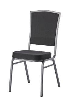 Bankett Polsterstuhl, Stapelstuhl, schwarz