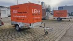Anhänger, Ladefläche 2,51 x 1,30 x 1,60 m, mit Plane und Spriegel