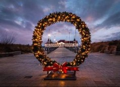 Weihnachtskranz &#8211; Lichterkranz XXL 2,6m  &#8211; Fotopoint Weihnachten &#8211; Adventskranz Weihnachtsdekoration