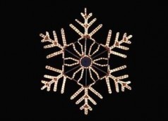 Leuchtende Eiskristalle &#8211; LED Schneeflocken &#8211; Licht Dekoration &#8211; beleuchtete Deko