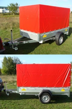 Plananhänger gebremst 1300 kg – 100 km/h 2510 x 1280 x 1300 = 4,17 m³ Nutzlast ca. 1000 kg