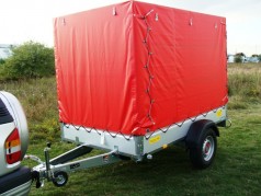 Plananhänger gebremst 1300 kg einachser – 100 km/h 2510 x 1530 x 1800 = 6,91 m³ Nutzlast ca. 1000 kg