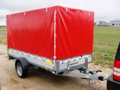 Planenanhänger gebremst 1500 kg – 100 km/h 3010 x 1530 x 1600 = 7,37 m³ Nutzlast ca. 1150 kg