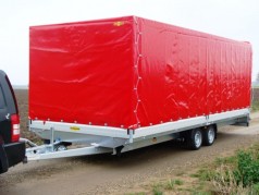 Plananhänger Hochlader 3500 kg gebremst doppelachser / GIGALINER – 100 km/h 6220 x 2470 x 2000