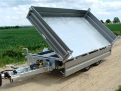 Dreiseitenkipper Kipper Hochlader 3500 kg gebremst E-Pumpe + Handpumpe 100 km/h 3630 x 1855 x 350