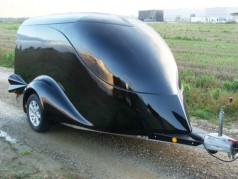 Excalibur Motorradanhänger 100 km/h Auffahrrampe 2610 x 1400 x 1520 mm Nutzlast 1000 kg