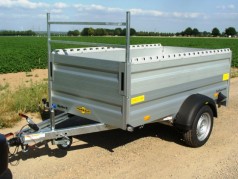 Offener Kastenanhänger Langzeitmiete von 1200 kg bis 1800 kg einachser Garten Müll Schutt