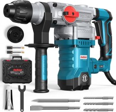 Abbruchhammer Bohrhammer Bohrmaschine 1500 W 6 Joule 6 variable Geschwindigkeiten