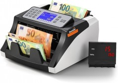 Geldzählmaschine Wertzählung Euro UV/MG/IR/MT/DD Falschgelderkennung Nominalsortierung und Mischzähl