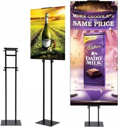 Plakatständer Präsentationsständer Werbeständer höhenverstellbar beidseitiger für 2 Plakate wetterfe