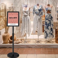 Infoständer Kundenstopper Plakatständer Displayständer Werbeständer DIN A3 420 x 297 mm höhenverstel