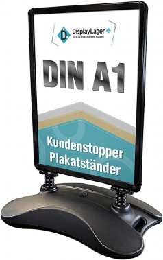 Plakatständer DIN A 1 Kundenstopper Werbeschild Bürgersteigständer Wind-Sign robustes wetterfestes S