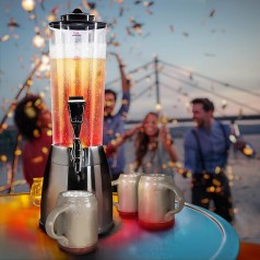 Bierturm mit Zapfhahn 4,0 Liter mit 1,3 Liter Eiskühler Höhe 520 mm