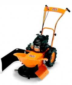 Kreiselmäher mit 4,9 PS Hochleistungsmotor Rasenmäher für Hochgras mit Rechtsauswurf