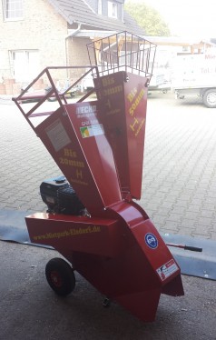 Benzinhäcksler Schredder bis 50 mm / 5 cm Aststärke zerkleinern für Garten + Acker