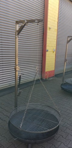 1200 mm Feuerschale mit Schwenkgrill Gartengrill Partygrill