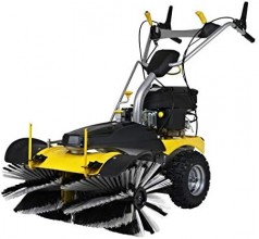 Kehrmaschine Benzin E-Start 80 cm Arbeitsbreite Laubkehrmaschine Schneekehrmaschine Motorbesen Schne