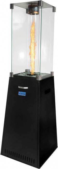 Premium Heizstrahler Glasröhre optischer Blickfang auf jeder Veranstaltung – Flammenoptik Gasbetrieb