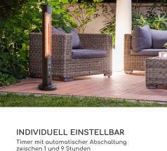 Infrarotstrahler Infrarotheizung Heizstrahler Heizung Standgerät sichere Elektroheizung mit Kippschu