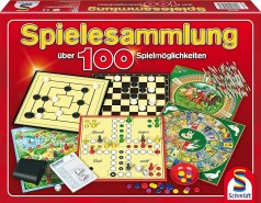 Spielesammlung Gesellschaftsspiele Brettspiele mit 100 Spielmöglichkeiten ab 6 Jahre 2 – 6 Spieler b