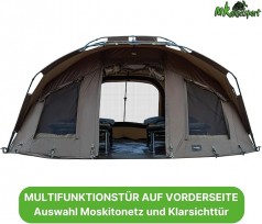Urlaubszelt MK-Angelzelt Fort Knox 2-Mann Dome Zelt Karpfenangelzelt 292 x 302 x 146 cm