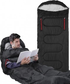 Schlafsack 3-4 Jahreszeiten Deckenschlafsack – 220 x 84 cm wasserdichter leichter Deckenschlafsack f