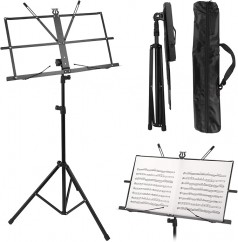Notenständer & Tischständer faltbar stabil 2 in 1 höhenverstellbar mit wasserdichter Tragetasche Not