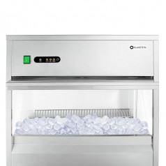 Professioneller Eiswürfelbereiter 50 kg Eiswürfelmaschine 10 kg Vorratsfach LED