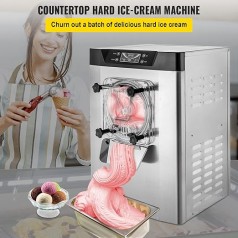 Harteismaschine kommerziell Eismaschine Streicheis 16-20 L/h Eiscreme 1400 W mit intelligentem LCD