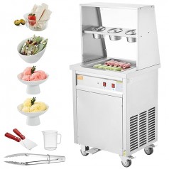 Eismaschine zum Frittieren Eisbereiter von Eisrollen quadratische 14 x 14 Zoll große Pfanne